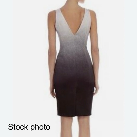 KAREN MILLEN BLACK AND WHITE BALAYAGE SATIN-LIKE TANK DRESS - Picture 3 of 16